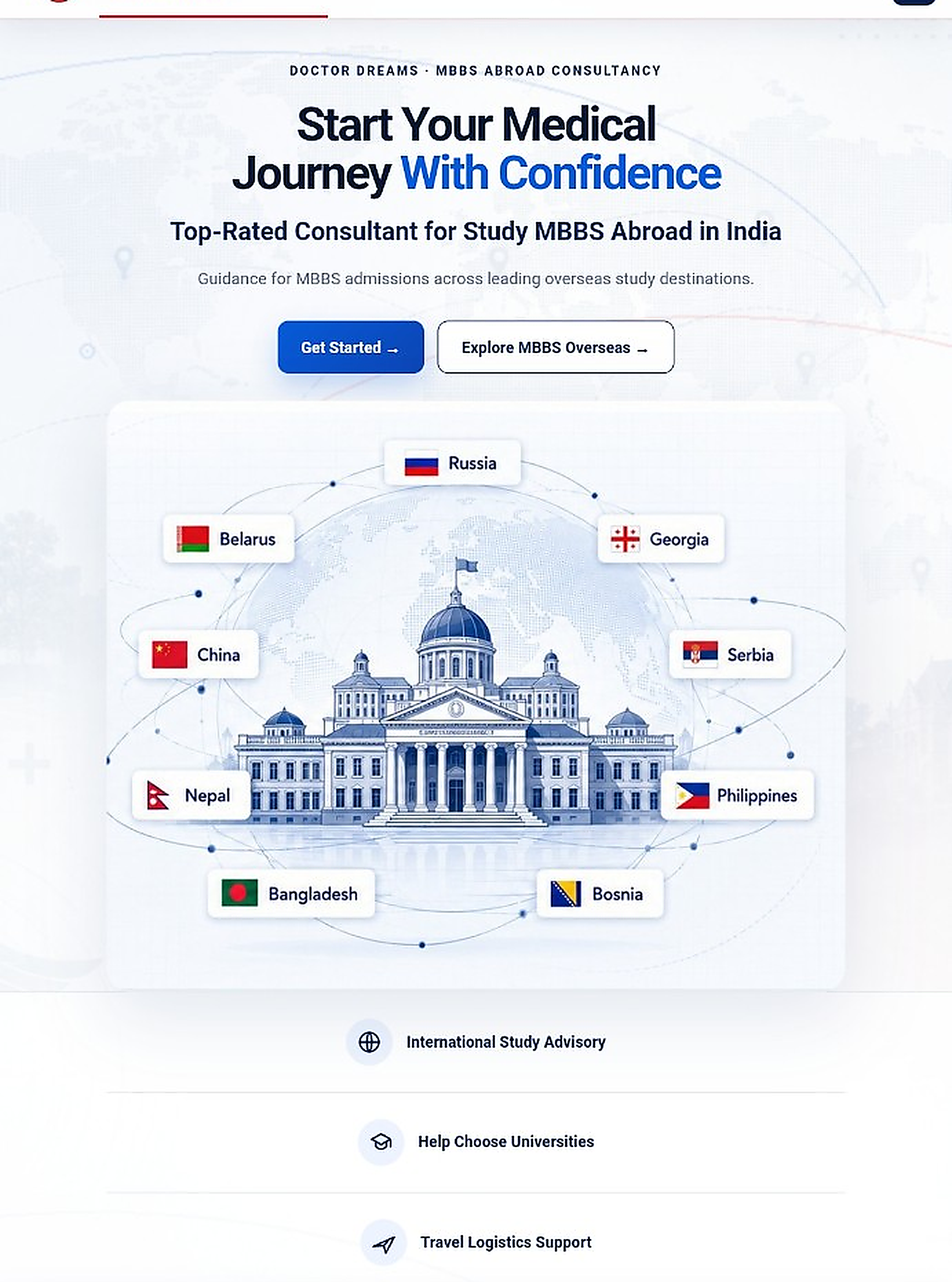 Doctor Dreams mobile landing page